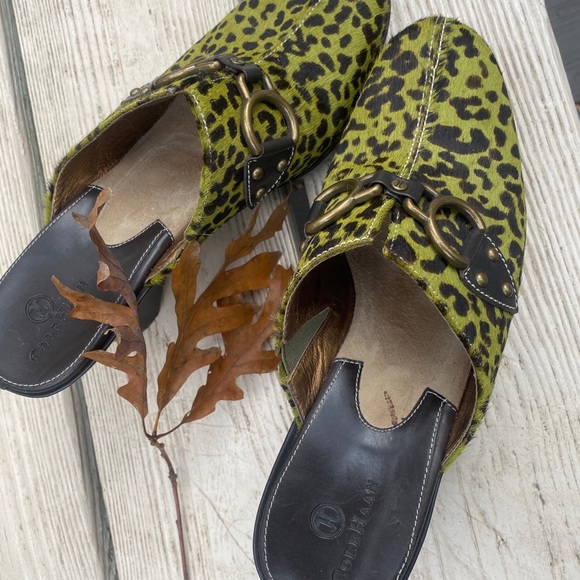 🐆 The Cheetah Cole Hasn Mules. Size 8 1/2 B - Picture 6 of 8
